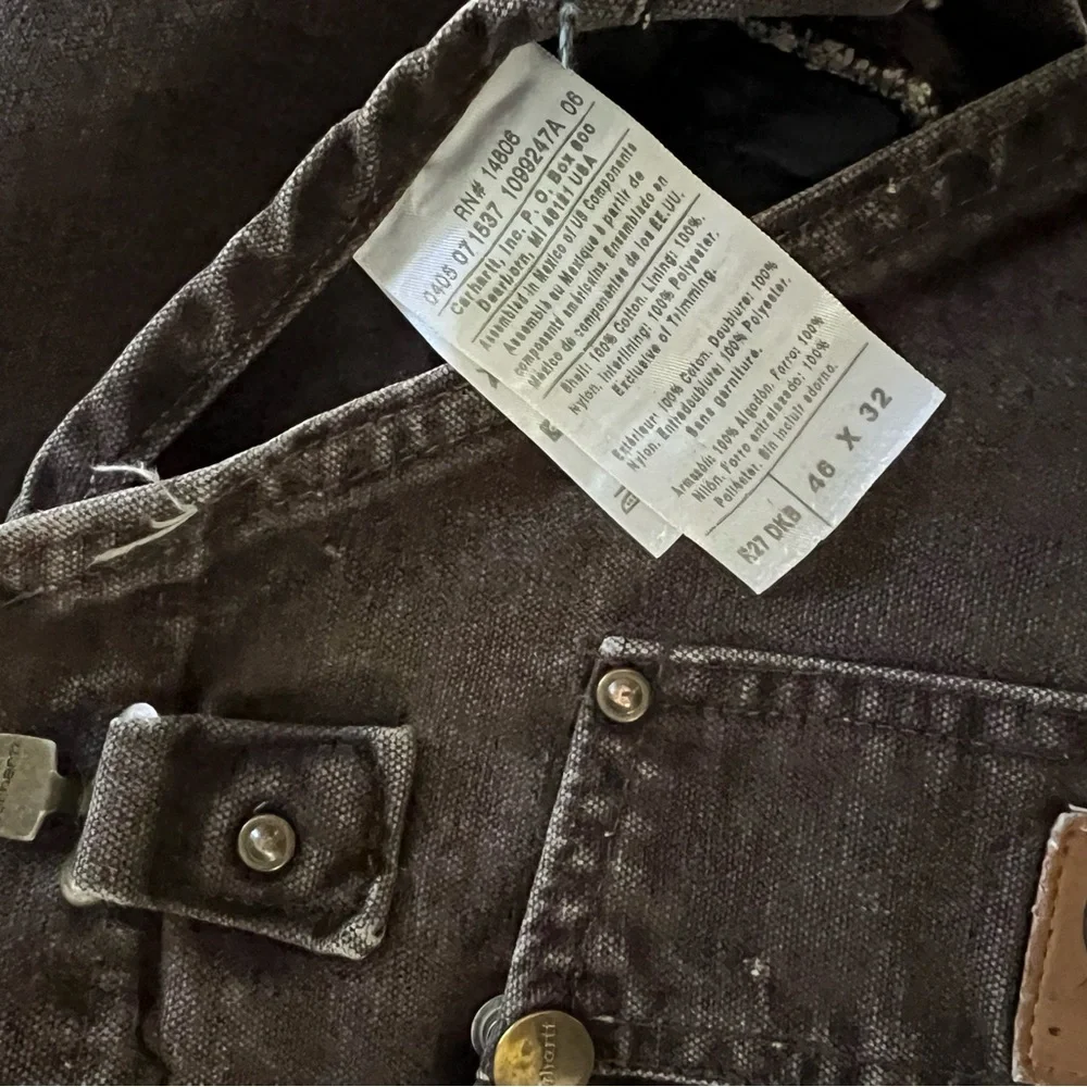 Vintage Carhartt quilted lined, insulated, overalls with jacket. - Picture 6 of 15